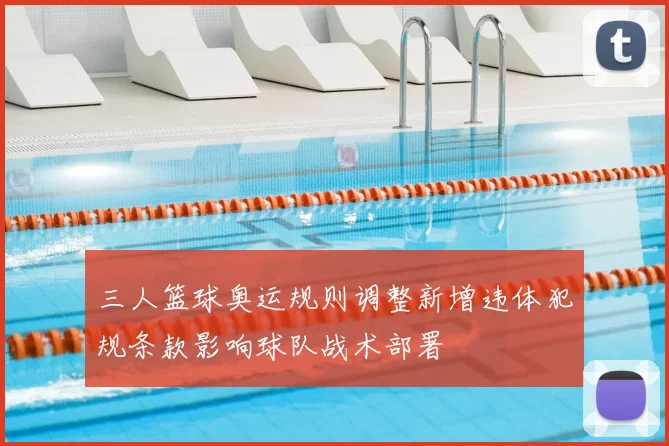 三人篮球奥运规则调整新增违体犯规条款影响球队战术部署